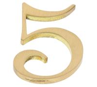 Toyvian Numéro de Porte en Cuivre Or, Plaque Élégante Texture Forte et Visibilité Claire, pour Décoration de Maison ou Voiture