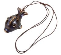 Toyvian Ocarina Céramique 4 Trous de Dauphin Bleu, Instrument de Musique Décoratif Design Simple et Sons Extraordinaires, pour Débutants et Amateurs