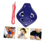 Toyvian Ocarina Céramique Portable Bleu Pour Garçon Fille Adultes Débutants Instrument Musique Simple À Jouer Cadeau