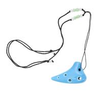 Toyvian Ocarina Mini 6 Trous Bleu Instrument de Musique Portable pour Garçon et Filles et Étudiants Ocarina à Souffle Facile à Jouer Présent Original pour Musiciens Débutants