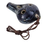 Toyvian Ocarina pour Débutants en Céramique 6 Trous Son Merveilleux, Design Rétro Portable Facile à Ranger, Instrument à Vent pour Garçon et Filles et Apprentissage Couleur Aléatoire
