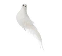 Toyvian Oiseau Décoratif Pigeon Artificiel en Mousse avec Plumage Réalistes, Clip Intégré Suspendre, Décoration Jardin Extérieur et Événements, Accessoire Décoratif Printemps, Modèle 12