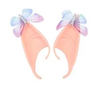Toyvian Oreilles Elfe en Latex Réutilisables pour Costume de Fête Halloween et Soirée Cosplay, Accessoires de Bal Masqué pour Oreilles Pointues D'elfe