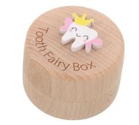 Toyvian Organisateur De Dents De Lait En Bois Pour Garçons Et Filles Étui Souvenir Pour Dents De Lait Porte-dents Pour Tout-petits Pour La Première Dent De Lait Perdue