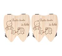 Toyvian Organisateur De Souvenirs 2Pcs Bo?te Personnalité Baby Box Save Box First Box Bo?te Keepsake Box Box Demains Bo?te Stockage De Dent