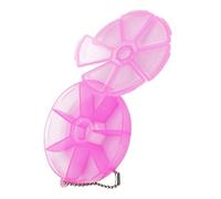 Toyvian Organisateur pour Rangement de Remède et Petits Objets à 7 Compartiments Rond Hebdomadaire en Pp, Boîte à Pilules Compacte lors de Longs Voyages