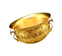 Toyvian Ornement Bassin Au Trésor Cuivre Doré Décoratif pour Bureau Maison Sculpture Rétro Lourde Décoration de Table Élégante pour Richesse et Prospérité