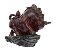 Toyvian Ornement Changeant de Couleur Résine Décoration de Plateau de Thé Kungfu Figurine Bœuf Chic pour Cérémonie Du Thé et Décoration Maison