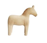 Toyvian Ornement Cheval DIY à Décorer Statue Artisanale Naturelle Créatif Garçon Fille Décoration Personnalisable Accessoire Écurie Chevaux