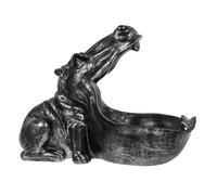 Toyvian Ornement de Bureau Hippopotame Créatif avec Grand Bouche Rangement Pratique Décoration de Table pour Maison Bureau Salon