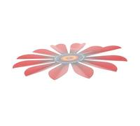 Toyvian Ornement Mural en Fer Forgé Forme Fleur Rouge, Décoration Murale Pratique et Élégante pour Jardin Zen, Design Unique et Finition Soignée