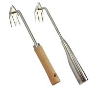 Toyvian Outil de Désherbage Manuel Multifonction 2Pcs pour Jardinage Désherbeur en et pour Pelouse et Jardin Poignée Ergonomique et Solide