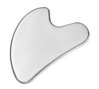 Toyvian Outil de Massage Du Visage Acier Inoxydable Gua Sha Cœur pour Massage Délicat Portable et Ergonomique pour Soin Du Cou