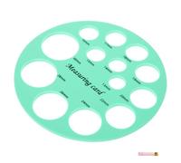 Toyvian Outil de Mesure de Mamelon Silicone Flexible pour Flange Règle Ronde Portable pour Maternité et Allaitement