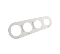 Toyvian Outil de Mesure Spaghetti Acier Inoxydable Compact avec Précises pour Portions de Pâtes et Portable pour Cuisine Domestique