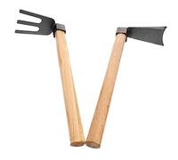 Toyvian Outil Jardin Houe et Râteau Ergonomique pour Plantation et Désherbage Accessoire Portable pour Culture Maraîchère et Entretien Potager