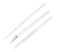 Toyvian Outils de Sculpture en Argile Polymère 3 Pièces en Acier Inoxydable Aiguilles de Modelage pour Poterie et Pâte à Modeler Kit D’Outils pour Débutants et Artistes en Céramique