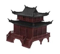 Toyvian Pagoda Figurine for Fairy Garden and Aquarium Asian-Style Micro Landscape Ornament Space-Saving Zen Pavilion Decoration for Desk and Bonsai Ecosystem