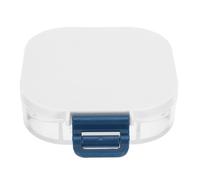 Toyvian Palette Aquarelle Portable 16 Compartiments en Plastique Transparent Couvercle Silicone Étanche Bleu Palette de Mélange pour Artistes pour Dessin Extérieur et Voyage 115 X 88