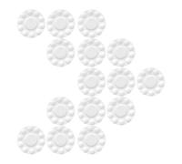 Toyvian Palette de Peinture Ronde 17 CM en Plastique Blanc 11 Compartiments pour Pigments Aquarelle Palette Multi-Grilles pour Mélange Lot de 15 Pièces pour Étudiants en Art et