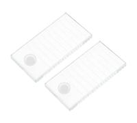 Toyvian Palette en Verre 2 Pièces Support Blanc pour Extensions de Cils de Qualité Facilitant la Création de Volume Processus de Greffage pour Salon de Beauté