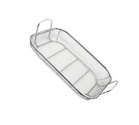 Toyvian Panier à Barbecue Acier Inoxydable Bac Égouttage Bac De Filtration pour Barbecue Et Rangement Portable avec Poignée De Transport