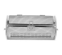 Toyvian Panier à Frites en Acier Inoxydable pour Barbecue Ustensiles Cuisine Universels Grille Pratique pour Cuisson des Noix et Fruits Panier de Grillade Porte Mobile et Solide