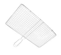 Toyvian Panier à Griller pour Barbecue Extérieur Support Acier Inoxydable pour Poissons Légumes Et Steaks Ustensiles De Cuisine Portable