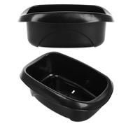 Toyvian Panier Arrière Vélo Garçon et Filles Noir Lot de 2 Paniers Robustes Fixation Rapide pour Rangement Jouets et Goûters Accessoires de Cyclisme pour Tricycles et Vélos Petits Garçons