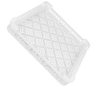 Toyvian Panier de Congélation Rapide Blanc en Plastique pour Fruits et Légumes Structure Creuse pour Séchage Rapide et Uniforme, Cuisine et Cour