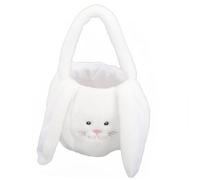 Toyvian Panier De Pâques Peluche Avec Oreilles De Lapin Panier De Rangement Thématique Pour Pâques Pour Et Décorations Pratique Et Stylé Couleur Blanche
