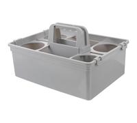 Toyvian Panier de Rangement de Nettoyage à Poignée, Grand Abs Compartimenté