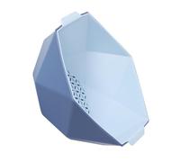Toyvian Panier de Vidange Double Couche Hexagonal pour Fruits et Légumes Robuste Odeur Panier de Rangement Cuisine Polyvalent Pratique et Petite Bleue