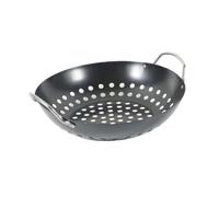 Toyvian Panier Grillades Professionnel Multi-fonction Panier Vidange Pratique avec Grandes Perforations Cuisson Barbecue Uniforme Surface Lisse Antidérapante Double Poignée Isolante pour