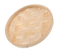 Toyvian Panier tressé Rond décoration Murale Suspendue Non Peint Plateau Multifonctionnel Artisanal pour Salon Chambre et Service de Desserts