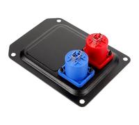 Toyvian Panneau à Double Trous pour Enceintes Professionnelles Connecteur Micro et Amplificateur Compatible Scène et Chaîne Hifi Montage Facile