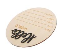 Toyvian Panneau Annonce De Naissance Bois Pour Accessoire Photo Né Signalisation Ronde Pour Annoncer Arrivée De Votre Design Élégant Et
