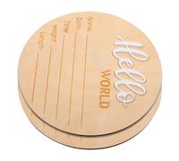 Toyvian Panneau Annonce de Naissance en Bois 2 Pcs Nom Bébé, Accessoire Photo Sécurisé pour Décoration et Annonce de L'arrivée du -né