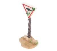 Toyvian Panneau Avertissement Requin Résine pour Aquarium Décoration Cartoon Sécurisée Ornement pour Petits et Moyens Aquariums Betta Accessoire Déco Poisson