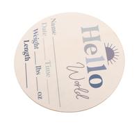 Toyvian Panneau Bienvenue Au Monde Pour Panneau De Naissance Carte Mensuelle Pour Annonce De Arrivée De Prénom Du Cartes Photo