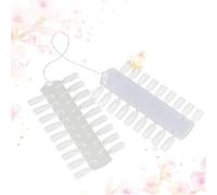Toyvian Panneau D'affichage pour Ongles Double-face 2 Pièces en Plastique Blanc 36 Conseils D'ongles Identiques pour Salon et Usage Professionnel