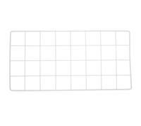 Toyvian Panneau Mural à Grille Métallique 40X20 CM Couleur Gris Clair et Blanc Renforcé, Support Photo Multifonction pour Décoration Intérieure, Rangement Mural DIY pour Photos, Cartes