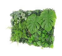 Toyvian Panneau Mural De Plantes Artificielles Monstera Pour Décoration Intérieure Et Extérieure, Fond De Verdure En Plastique Solide, Panneau Végétal Artificiel Résistant à La Décoloration