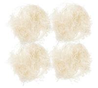 Toyvian Papier Déchiqueté pour Remplissage de Panier 4 Pcs 100 G Couleur Crème Blanche Papier de Remplissage Présent Léger et Recyclable pour Boîte Emballage Décoratif Polyvalent Fête