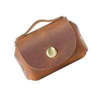 Toyvian Paquet à Clés Marron en Cuir Véritable, Pochette de Rangement pour Clés, Design Rétro, Facile à Transporter, Organisateur de Clés de Voiture pour Usage Quotidien