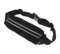 Toyvian Paquet Banane Étanche Noir Ajustable pour Homme et Femme Ceinture Fine Réfléchissante pour Course Randonnée et Fitness Paquet Banane Léger et Portable pour Sport Extérieur