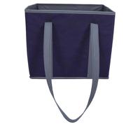 Toyvian Paquet Cabas Réutilisable en Tissu Épais Bleu Foncé, Grand Format avec Longues Anses, Paquet de Courses Pliable pour Supermarché, Rangement Compact, Usage Quotidien et Transport