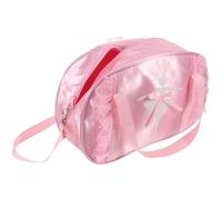 Toyvian Paquet de Danse pour Petite Fille Imperméable avec Bandoulière Réglable Paquet à Main de Ballet Rose avec Longue Dentelle pour Accessoires de Danse et Gymnastique