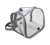 Toyvian Paquet de Transport Portable pour Oiseaux Petit Format Gris Cage de Voyage Légère avec Ventilation Optimale Compatible Perruches et Lézards pour Déplacements et Aventures en