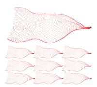 Toyvian Paquet en Filet Portables Rouges en Nylon 35cm, 100 Pièces | Réutilisables, Résistants aux Déchirures, Respirants, pour Fruits et Fruits de Mer, Alternative aux Paquet Papier